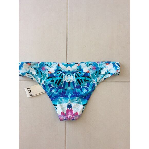 Bar III Bikini Bottom Plaid Floral Swimwear SNAGS FLAW - Picture 5 of 7